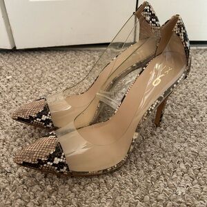 Snake skin heels